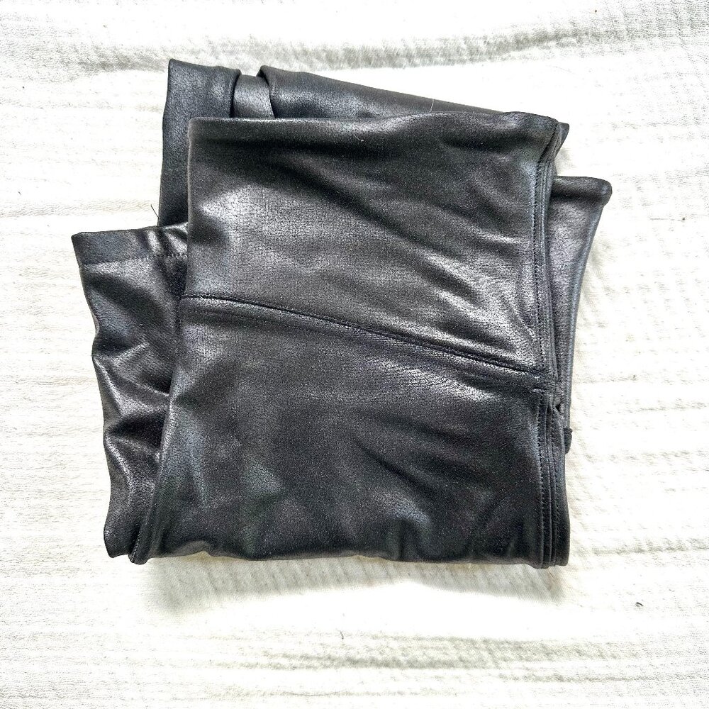 SPANX Faux Leather Leggings - Black